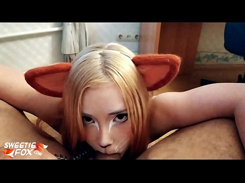 ❤️ Kitsune llyncu dick a cum yn ei cheg ❤️❌ Porno wrthon ni ️❤